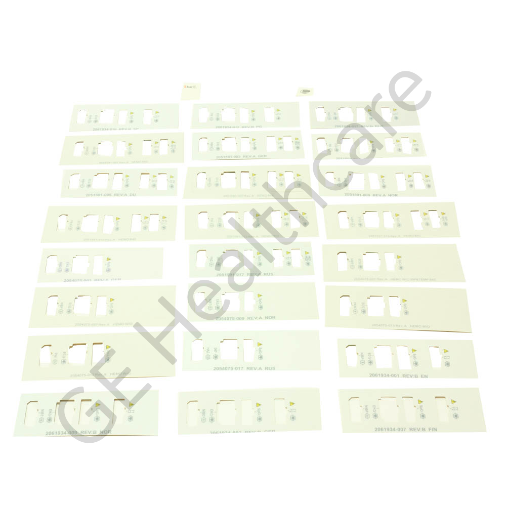 FRU B40B20 HEMO LABELS